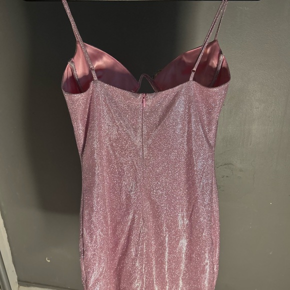 Babyboo Pink Satin Dress - Picture 2 of 4